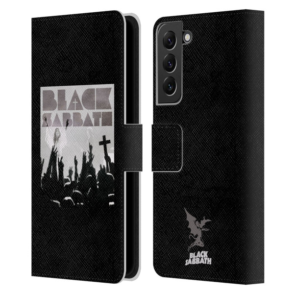 Black Sabbath Key Art Victory Leather Book Wallet Case Cover For Samsung Galaxy S22+ 5G