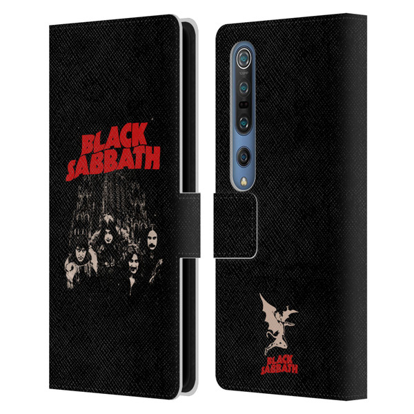 Black Sabbath Key Art Red Logo Leather Book Wallet Case Cover For Xiaomi Mi 10 5G / Mi 10 Pro 5G