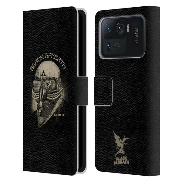 Black Sabbath Key Art US Tour 78 Leather Book Wallet Case Cover For Xiaomi Mi 11 Ultra