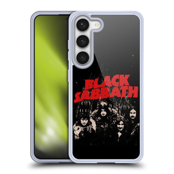 Black Sabbath Key Art Red Logo Soft Gel Case for Samsung Galaxy S23 5G