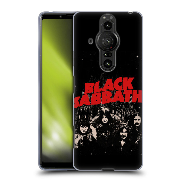 Black Sabbath Key Art Red Logo Soft Gel Case for Sony Xperia Pro-I