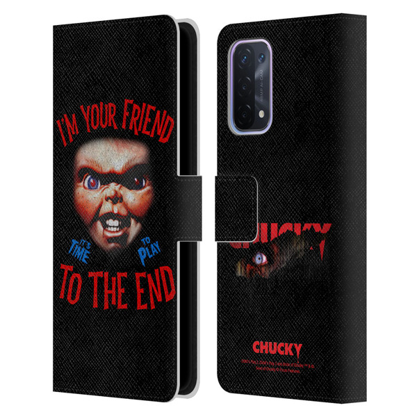 Child's Play Key Art Friend To The End Leather Book Wallet Case Cover For OPPO A54 5G