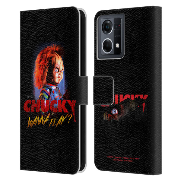 Child's Play Key Art Wanna Play 2 Leather Book Wallet Case Cover For OPPO Reno8 4G