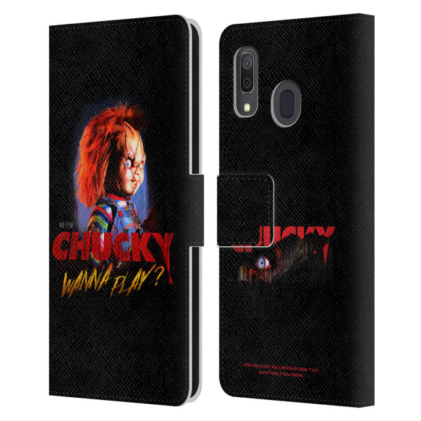 Child's Play Key Art Wanna Play 2 Leather Book Wallet Case Cover For Samsung Galaxy A33 5G (2022)