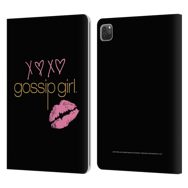 Gossip Girl Graphics XOXO Leather Book Wallet Case Cover For Apple iPad Pro 11 2020 / 2021 / 2022