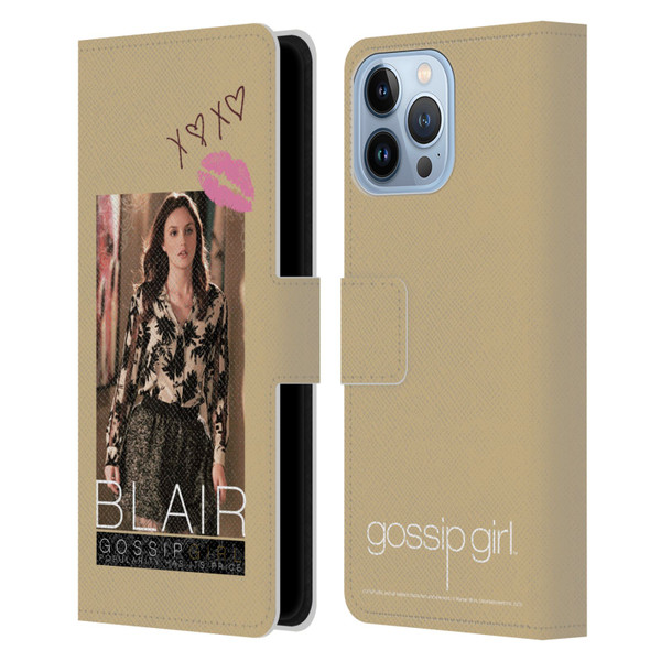 Gossip Girl Graphics Blair Leather Book Wallet Case Cover For Apple iPhone 13 Pro Max