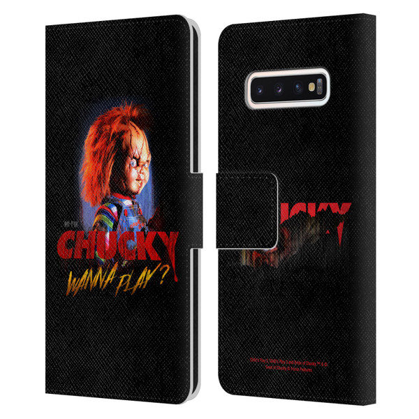 Child's Play Key Art Wanna Play 2 Leather Book Wallet Case Cover For Samsung Galaxy S10