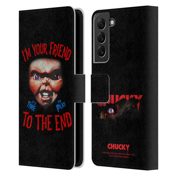 Child's Play Key Art Friend To The End Leather Book Wallet Case Cover For Samsung Galaxy S22+ 5G