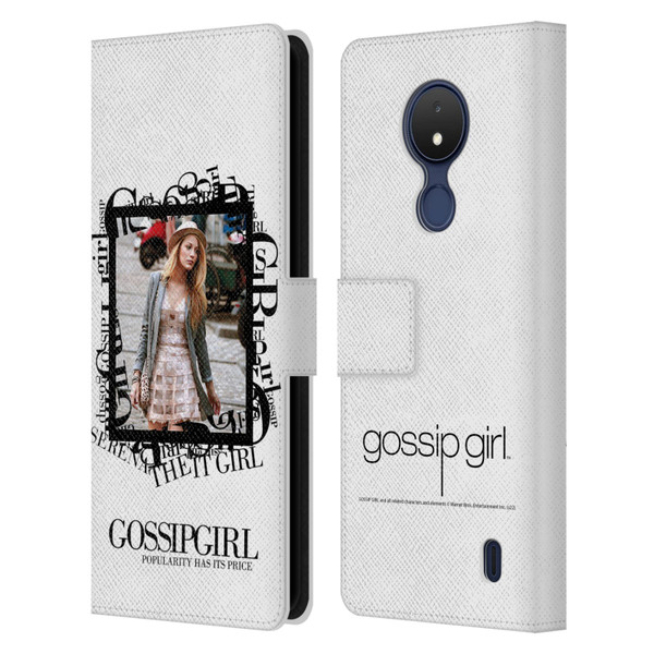 Gossip Girl Graphics Serena Leather Book Wallet Case Cover For Nokia C21