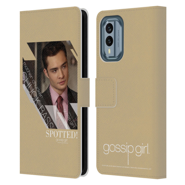 Gossip Girl Graphics Chuck Leather Book Wallet Case Cover For Nokia X30