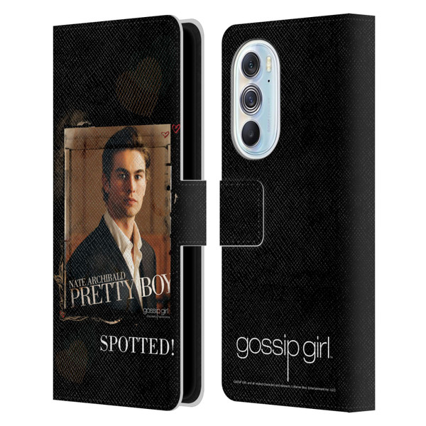 Gossip Girl Graphics Nate Leather Book Wallet Case Cover For Motorola Edge X30