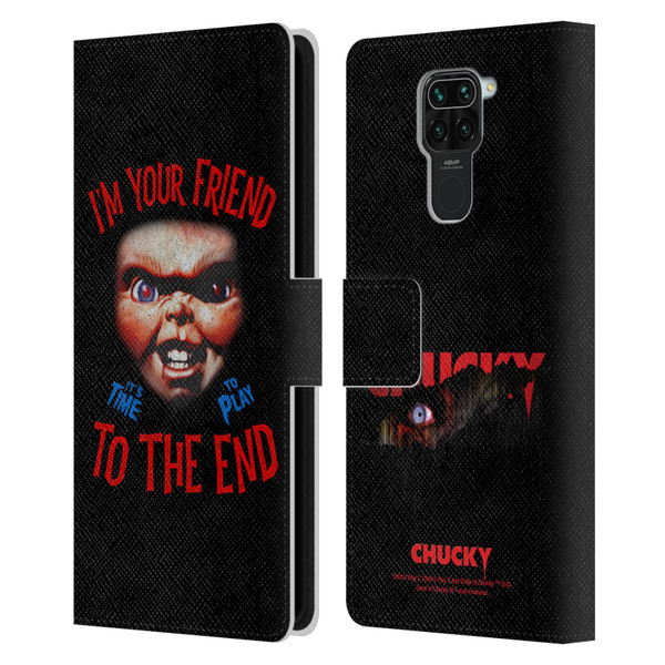 Child's Play Key Art Friend To The End Leather Book Wallet Case Cover For Xiaomi Redmi Note 9 / Redmi 10X 4G