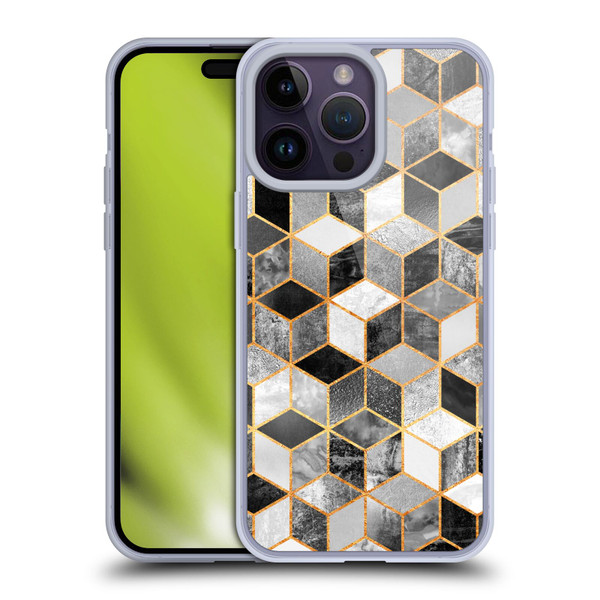 Elisabeth Fredriksson Cubes Collection Black And White Soft Gel Case for Apple iPhone 14 Pro Max