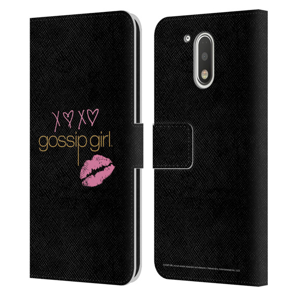 Gossip Girl Graphics XOXO Leather Book Wallet Case Cover For Motorola Moto G41