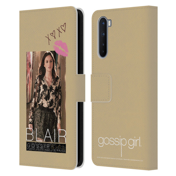 Gossip Girl Graphics Blair Leather Book Wallet Case Cover For OnePlus Nord 5G