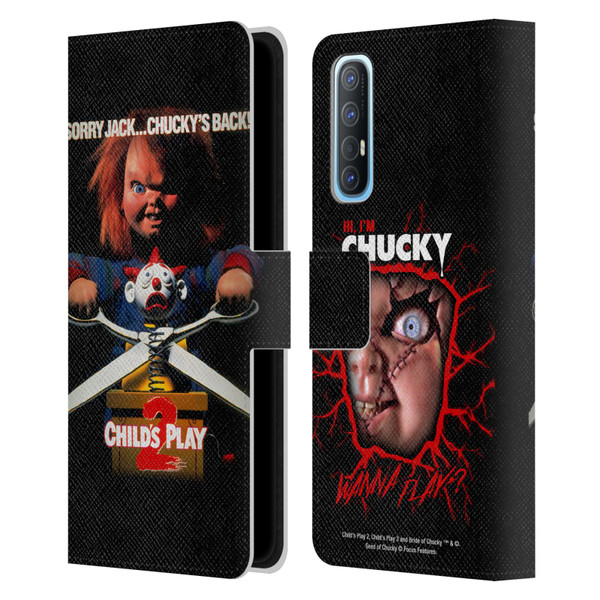 Child's Play II Key Art Poster Leather Book Wallet Case Cover For OPPO Find X2 Neo 5G