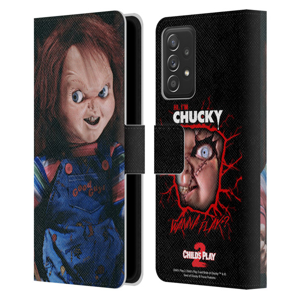 Child's Play II Key Art Doll Leather Book Wallet Case Cover For Samsung Galaxy A53 5G (2022)