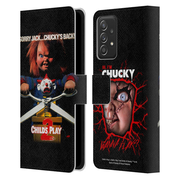 Child's Play II Key Art Poster Leather Book Wallet Case Cover For Samsung Galaxy A53 5G (2022)