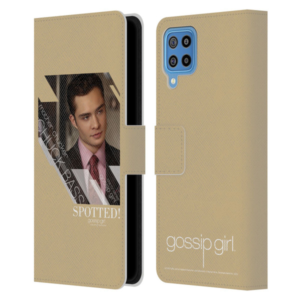 Gossip Girl Graphics Chuck Leather Book Wallet Case Cover For Samsung Galaxy F22 (2021)