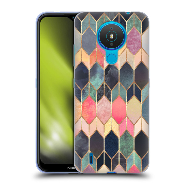 Elisabeth Fredriksson Geometric Design And Pattern Colourful Stained Glass Soft Gel Case for Nokia 1.4