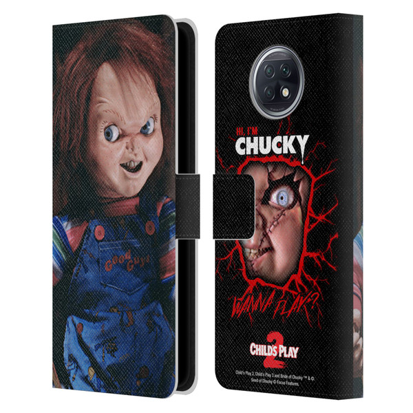 Child's Play II Key Art Doll Leather Book Wallet Case Cover For Xiaomi Redmi Note 9T 5G