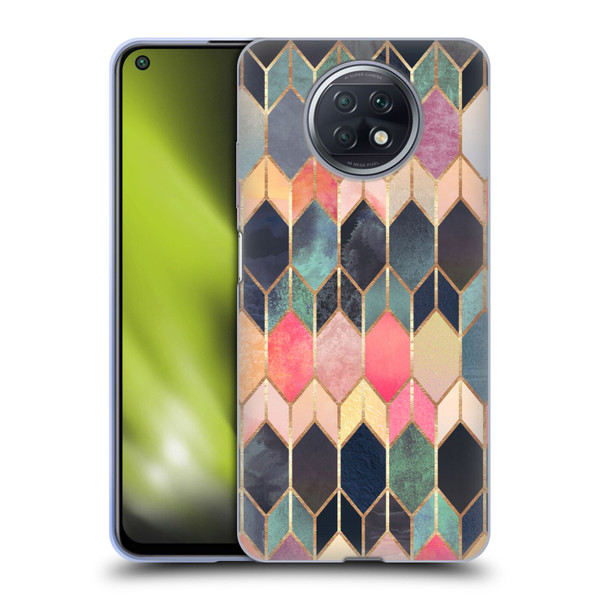 Elisabeth Fredriksson Geometric Design And Pattern Colourful Stained Glass Soft Gel Case for Xiaomi Redmi Note 9T 5G