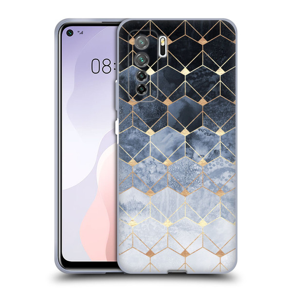 Elisabeth Fredriksson Sparkles Hexagons And Diamonds Soft Gel Case for Huawei Nova 7 SE/P40 Lite 5G