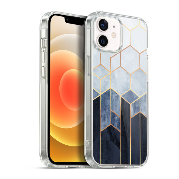 Elisabeth Fredriksson Sparkles Soft Blue Hexagons Soft Gel Case for Apple iPhone 12 / iPhone 12 Pro & MagSafe