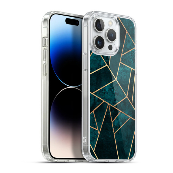 Elisabeth Fredriksson Sparkles Deep Teal Stone Soft Gel Case for Apple iPhone 13 Pro Max & MagSafe