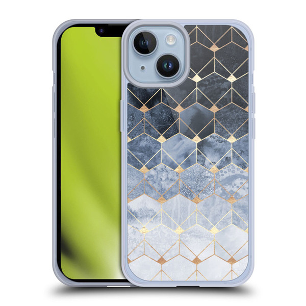 Elisabeth Fredriksson Sparkles Hexagons And Diamonds Soft Gel Case for Apple iPhone 14