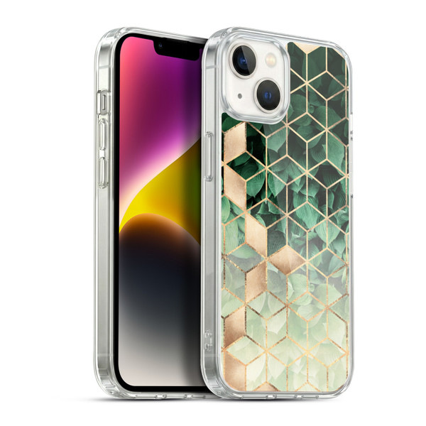 Elisabeth Fredriksson Sparkles Leaves And Cubes Soft Gel Case for Apple iPhone 14 Plus & MagSafe