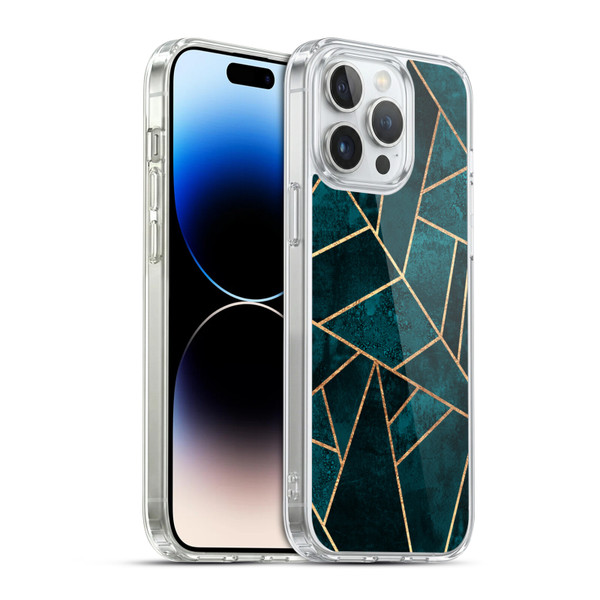 Elisabeth Fredriksson Sparkles Deep Teal Stone Soft Gel Case for Apple iPhone 14 Pro Max & MagSafe