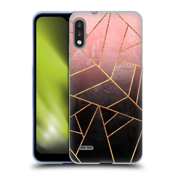 Elisabeth Fredriksson Sparkles Pink And Black Soft Gel Case for LG K22