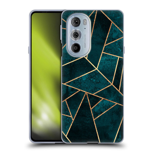 Elisabeth Fredriksson Sparkles Deep Teal Stone Soft Gel Case for Motorola Edge X30