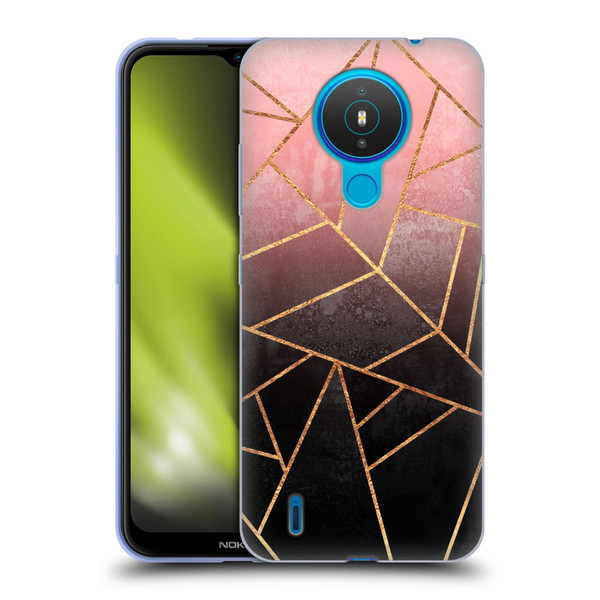 Elisabeth Fredriksson Sparkles Pink And Black Soft Gel Case for Nokia 1.4