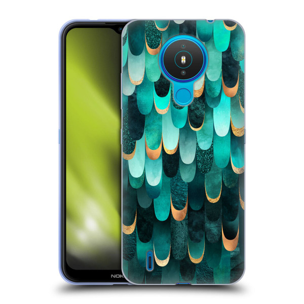 Elisabeth Fredriksson Sparkles Turquoise Soft Gel Case for Nokia 1.4