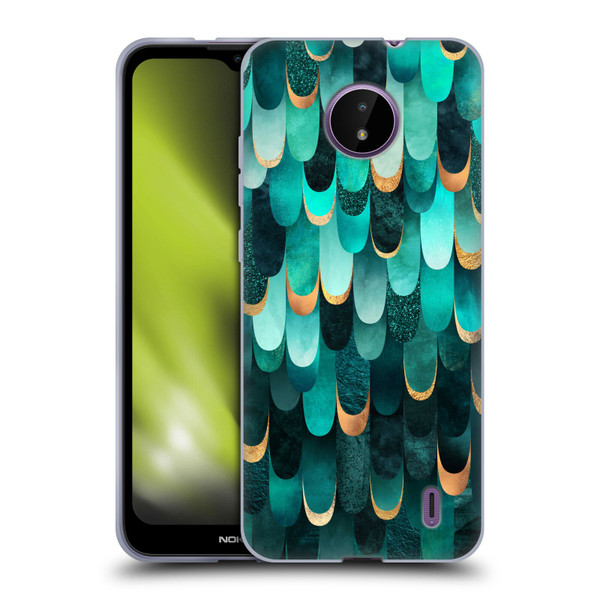 Elisabeth Fredriksson Sparkles Turquoise Soft Gel Case for Nokia C10 / C20