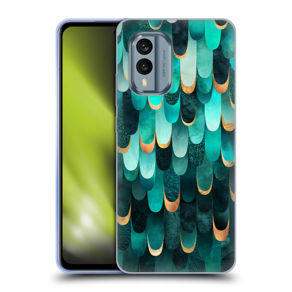 Elisabeth Fredriksson Sparkles Turquoise Soft Gel Case for Nokia X30