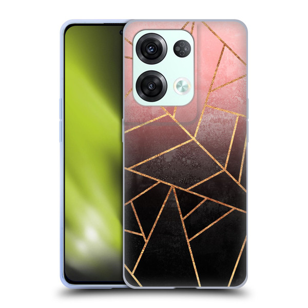 Elisabeth Fredriksson Sparkles Pink And Black Soft Gel Case for OPPO Reno8 Pro