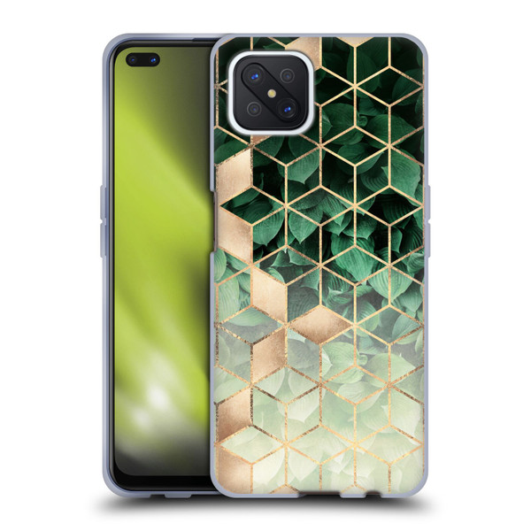 Elisabeth Fredriksson Sparkles Leaves And Cubes Soft Gel Case for OPPO Reno4 Z 5G