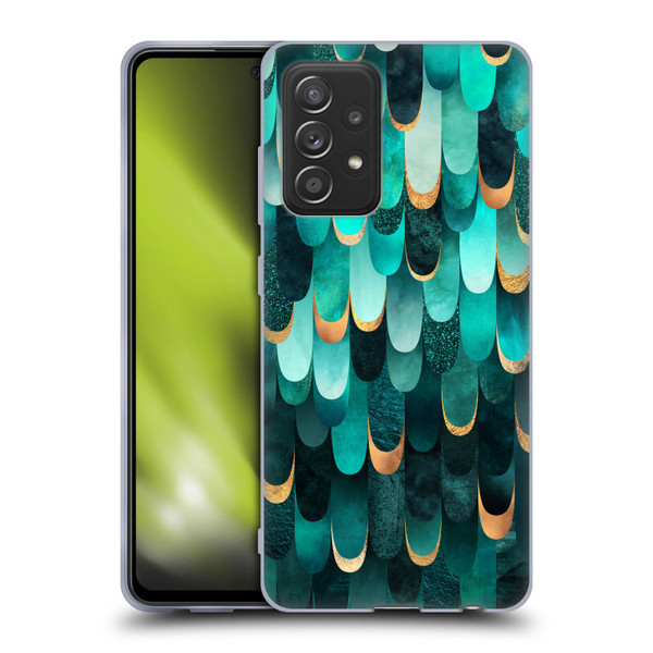 Elisabeth Fredriksson Sparkles Turquoise Soft Gel Case for Samsung Galaxy A52 / A52s / 5G (2021)