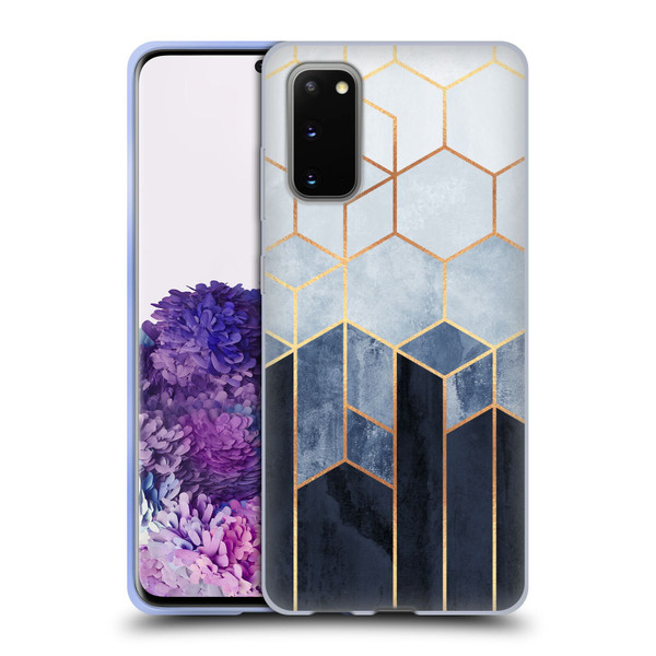 Elisabeth Fredriksson Sparkles Soft Blue Hexagons Soft Gel Case for Samsung Galaxy S20 / S20 5G