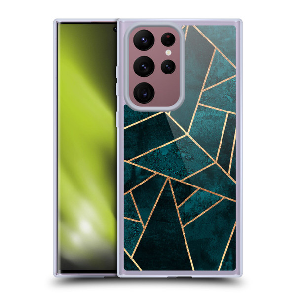 Elisabeth Fredriksson Sparkles Deep Teal Stone Soft Gel Case for Samsung Galaxy S22 Ultra 5G