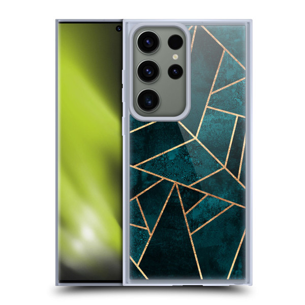 Elisabeth Fredriksson Sparkles Deep Teal Stone Soft Gel Case for Samsung Galaxy S23 Ultra 5G
