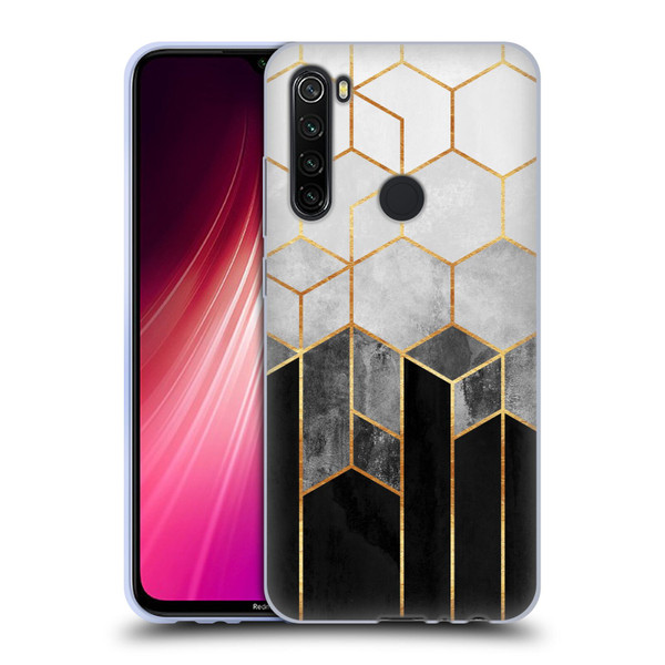 Elisabeth Fredriksson Sparkles Charcoal Hexagons Soft Gel Case for Xiaomi Redmi Note 8T