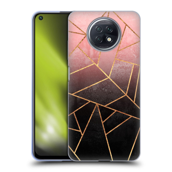Elisabeth Fredriksson Sparkles Pink And Black Soft Gel Case for Xiaomi Redmi Note 9T 5G