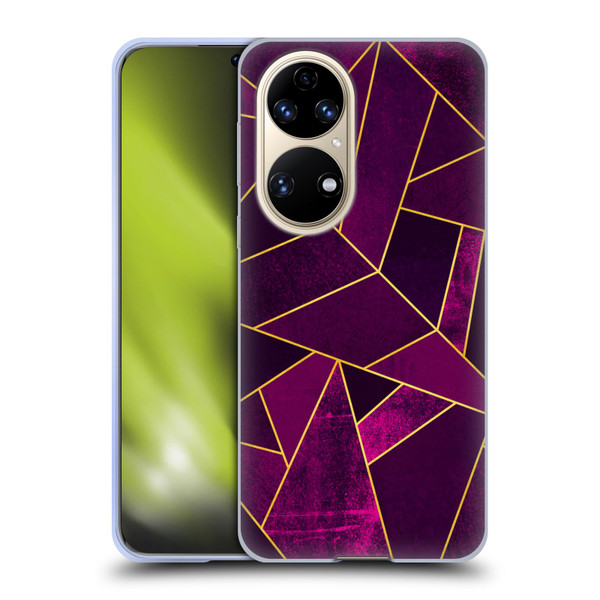 Elisabeth Fredriksson Stone Collection Purple Soft Gel Case for Huawei P50