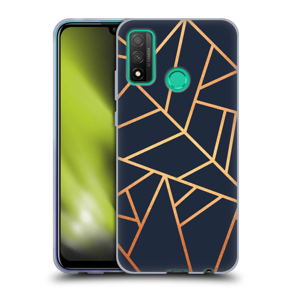 Elisabeth Fredriksson Stone Collection Copper And Midnight Navy Soft Gel Case for Huawei P Smart (2020)