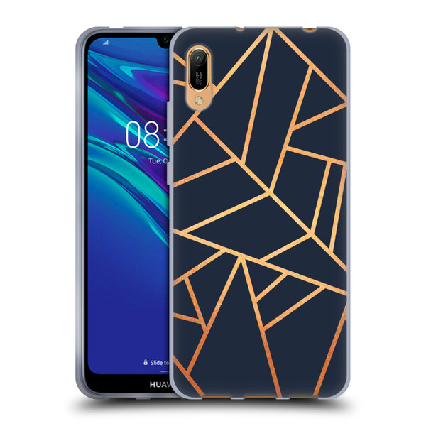 Elisabeth Fredriksson Stone Collection Copper And Midnight Navy Soft Gel Case for Huawei Y6 Pro (2019)