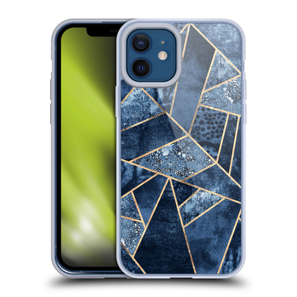 Elisabeth Fredriksson Stone Collection Blue Soft Gel Case for Apple iPhone 12 / iPhone 12 Pro